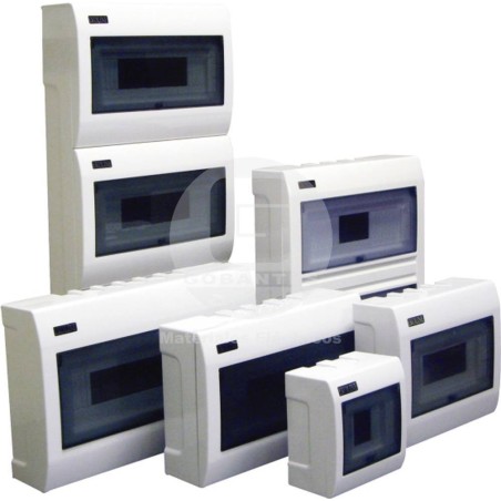 Tablero Sobrepuesto 16 Modulos Puerta Transp T16 Ekoline