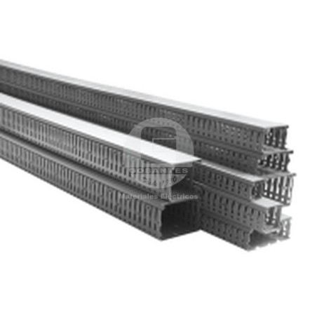 Canaleta Ranurada 25 x 30 mm Gris 14010 CCZ Efapel