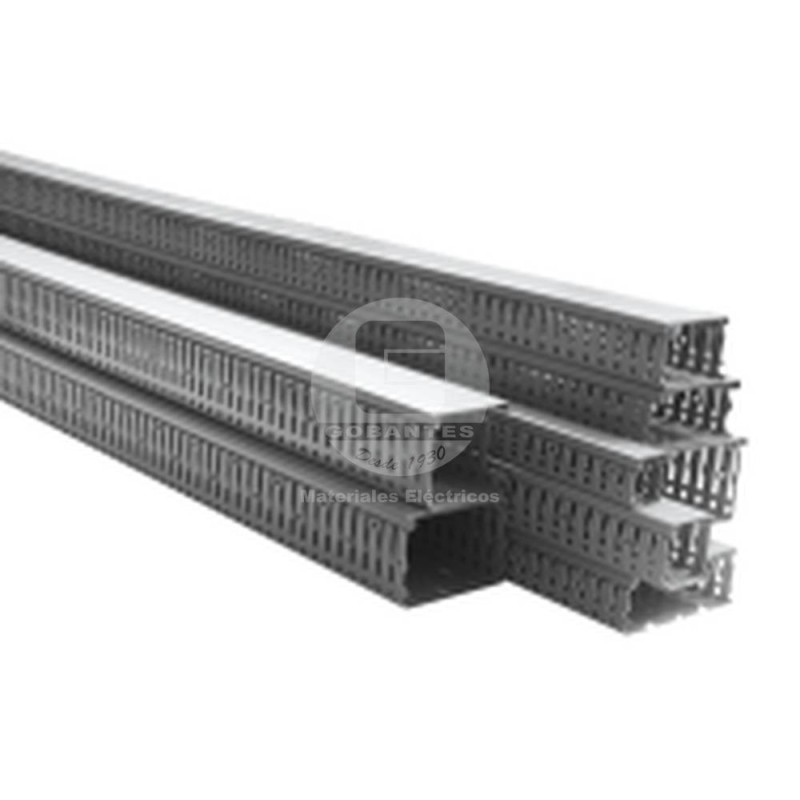 Canaleta Ranurada 80 x 60 mm Gris 14060 CCZ Efapel