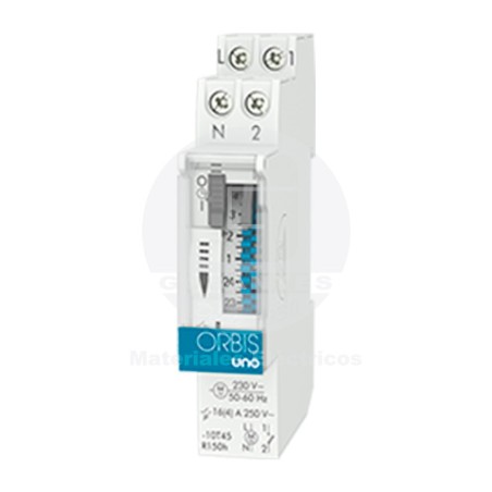 Interruptor Horario Uno QRS 100 hrs Semanal 1 Módulo Orbis