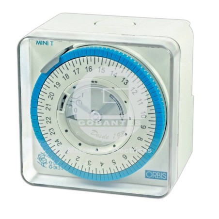 Interruptor Horario Mini-T Sobrepuesto QRD 220-240V 100 hrs Orbis