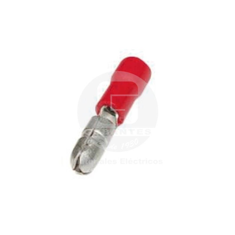 Terminal Bala Macho 22-16 AWG Rojo Ekoline