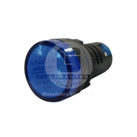 Luz Piloto LED Azul 220V 22 mm Ekoline