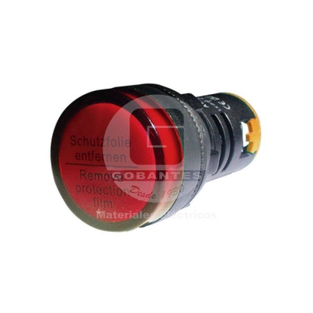 Luz Piloto LED Rojo 110V 22 mm Ekoline