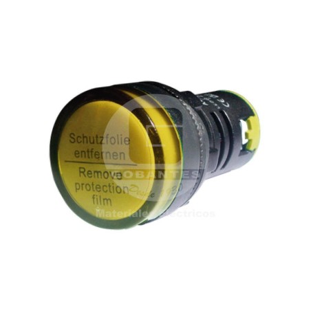 Luz Piloto LED Amarillo 110V 22 mm Ekoline