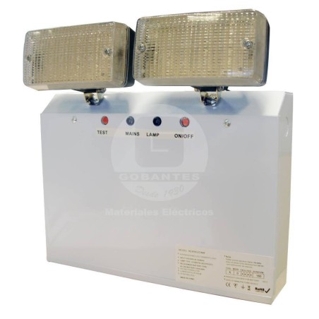 Equipo Emergencia LED Pro 2x3W (2 Focos) Ekoline