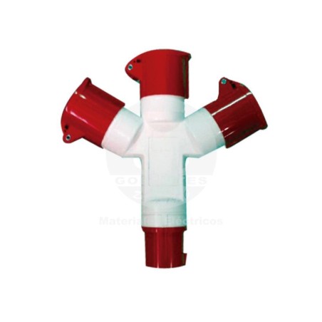 Hembra Volante Triple 3P+T 16A IP-44 380V Ekoline