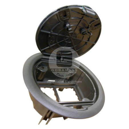 Caja Empotrable Circular 4 Módulos Negra 83002 Efapel