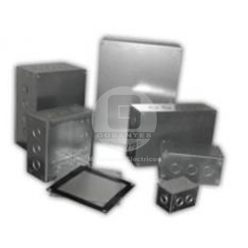 Caja B-22 Galvanizada C/Tapa (200 x 200 x 100 mm) Ekoline