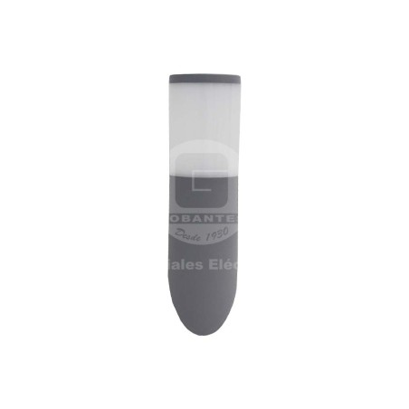 Apliqué Muro Inclinado Gris C/Amp. Filamento LED 6W Luz Fría Fumagalli