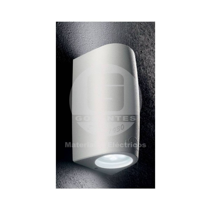 Aplique Muro Bifocal Gris C/2 Amp. LED GU-10 (7W) Luz Fría Fumagalli