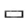 Apliqué Rectangular Empotrado Negro C/2 Amp. LED (6W) Luz Cálida Fumagalli