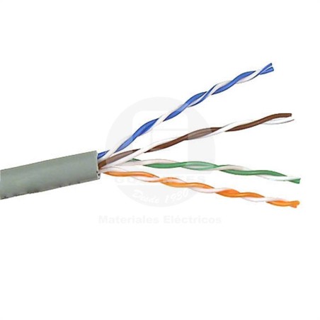 Cable UTP 4 Pares Categoria 6 Unifilar L/H (305 m) Ekoline (Rollo 305 mts)