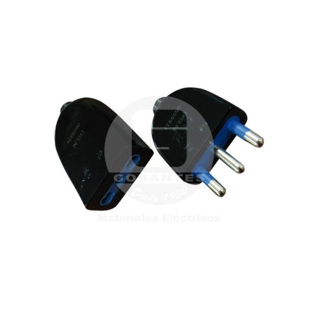 Enchufe Hembra 2P+T 10/16A Negro Ekoline