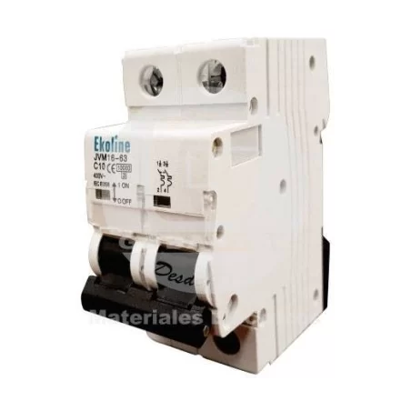 Interruptor Automático 2 x 40A 10K Curva C Ekoline