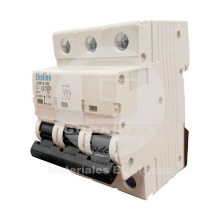 Interruptor Automático 3 x 63A 10K Curva C Ekoline