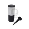 Estaca Negro Vidrio Opal C/Amp. Filamento LED 6W Luz Fría Fumagalli
