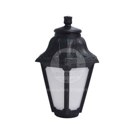 Farol Colgante Negro Vidrio Opaco P/E-27 (Sin Amp.) Fumagalli