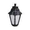 Farol Colgante Negro Vidrio Opaco P/E-27 (Sin Amp.) Fumagalli