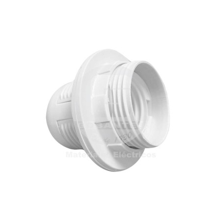 Portalampara E-27 C/Anillos Blanco Ekoline