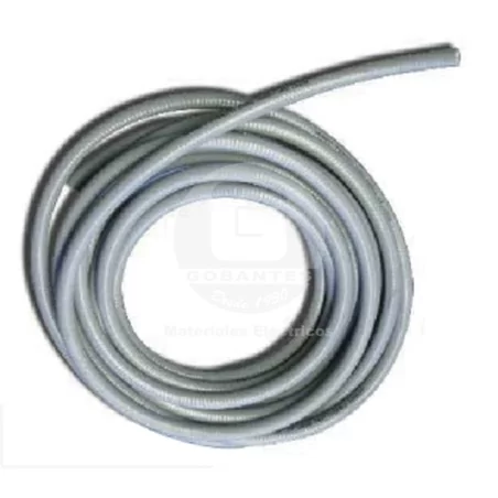 Tubo Flexible Metálico 25 mm C/PVC Ekoline (Rollo 30 mts)