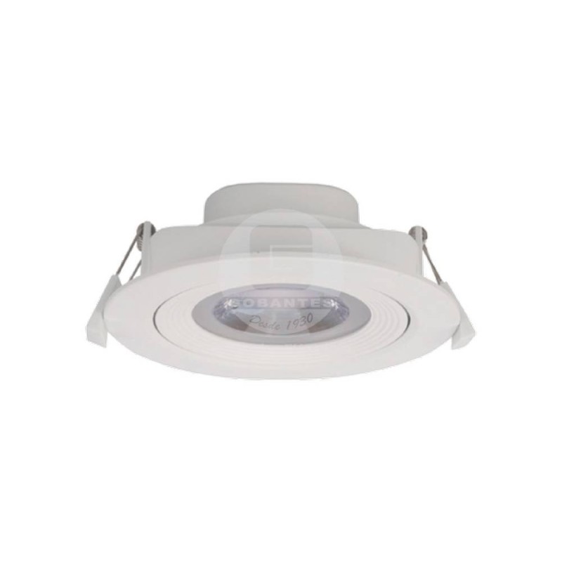 Foco Redondo Empotrado LED P/Techo 7W Luz Cálida Blanco Ekoline