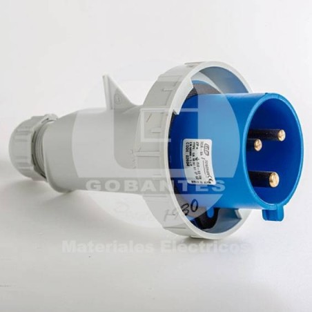 Macho Volante IP-67 2P+T 32A 220V 02604 Ide