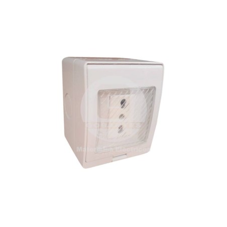 Casquete Hidrobox IP55 C/Enchufe 2P+T 10/16A Ekoline