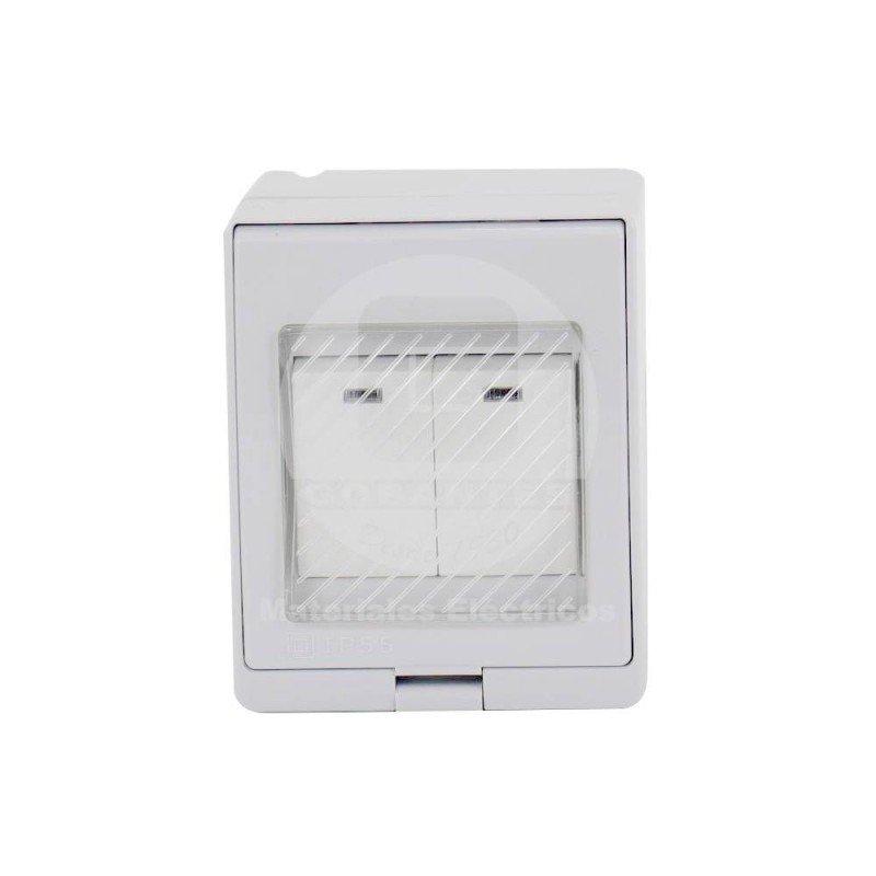 Casquete Hidrobox IP55 C/2 Modulos 9/15A Ekoline