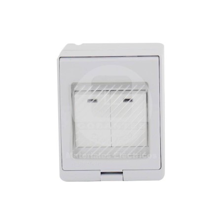 Casquete Hidrobox IP55 C/2 Modulos 9/15A Ekoline