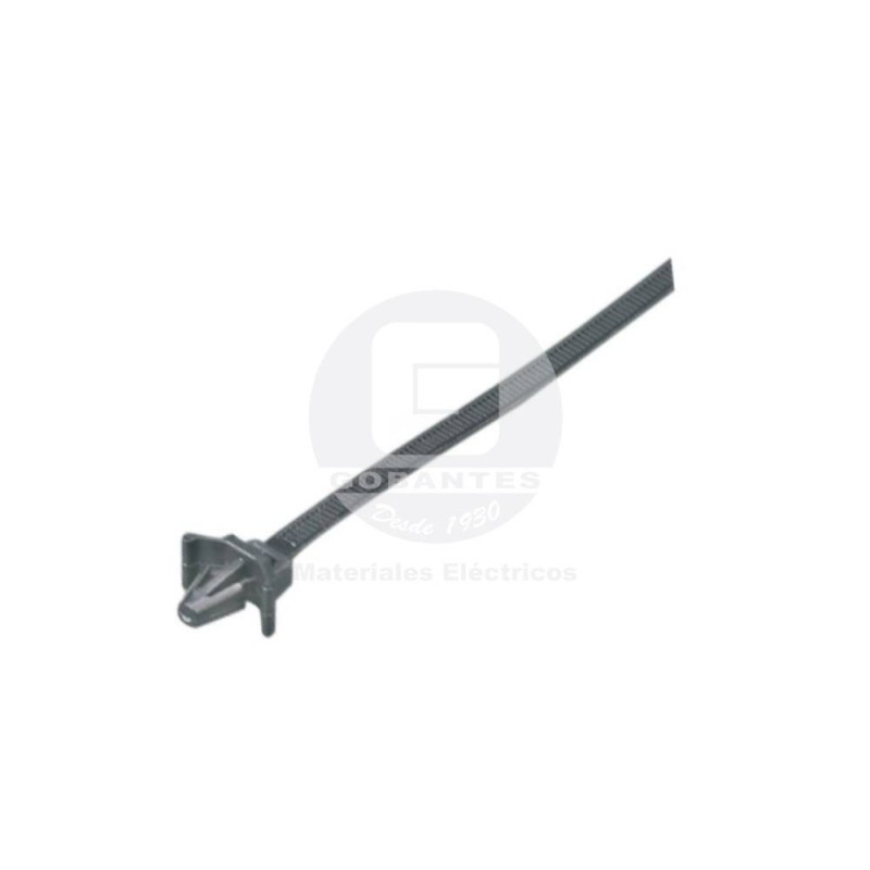 Amarra de Empuje (Muro) Negra 160 x 4.8 mm Ekoline