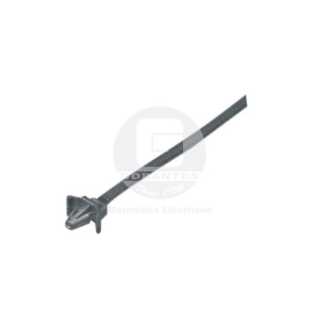 Amarra de Empuje (Muro) Negra 160 x 4.8 mm Ekoline