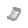 Curva Vertical Interior Bandeja Lisa E.G. 100 x 100 mm Ekoline