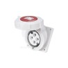 Hembra Empotrada Inclinada 3P+T 63A 380V IP67 Ekoline