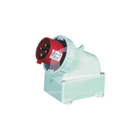 Macho Sobrepuesta 3P+T 63A 380V IP67 Ekoline