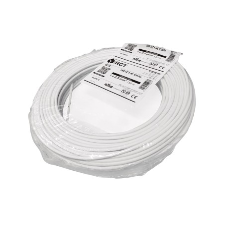 Cable Libre de Halogeno H07Z1-K 2.5 mm2 450/750KV Blanco (Rollo 50 mts)