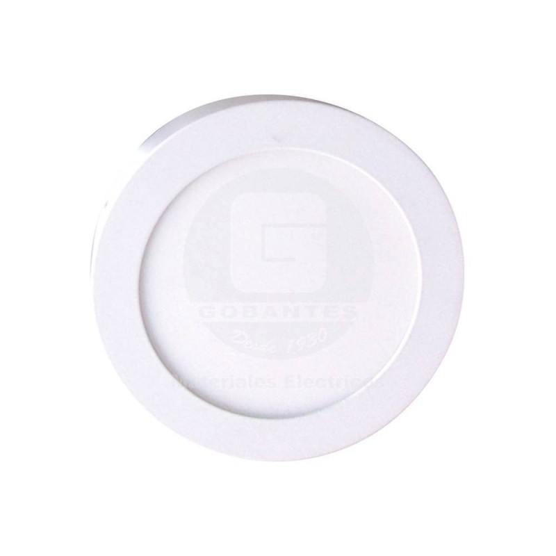 Panel LED Redondo 12W Luz Dia Sobrepuesto C/Driver Ext Ekoline