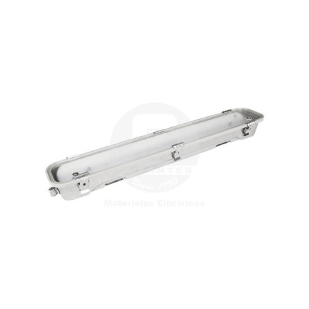 Canoa Estanca Ind. Acero Inox-Vidrio Temp 35W luz Fria 1300mm Ekoline