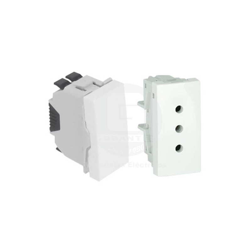 Placa Armada C/Enchufe 2P+T 10A + Int 9/12 Blanco 41484 ZBR Efapel