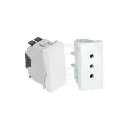 Placa Armada C/Enchufe 2P+T 10A + Int 9/12 Blanco 41484 ZBR Efapel