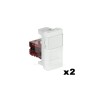 Placa Armada C/2 Tomas RJ45 Cat 6 UTP Blanco 41978 ZBR Efapel