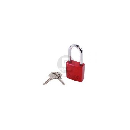 Candado Bloqueo Aluminio 72/40 Arco 40 mm Rojo