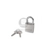 Candado Aluminio Anodizado Arco 26 mm Plata