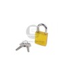 Candado Aluminio Anodizado Arco 26 mm Amarillo
