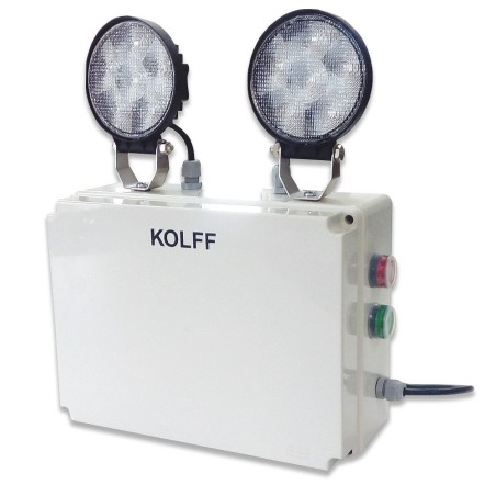 Equipo de Iluminación de Emergencia 2 x 13W ET2000S LED 1510 lm 4 Hrs IP56 Kolff