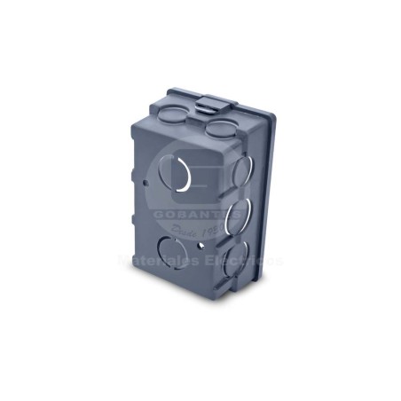Caja Distribucion 5/8 Tabique Gris C/Oreja Metalica