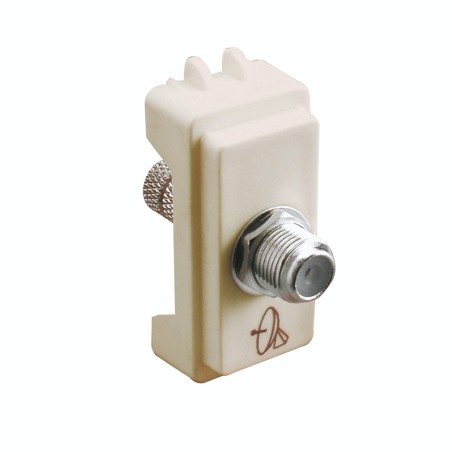 Toma TV Coaxial Beige Claro