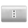 Placa Armada Simple C/Enchufe 2P+T 10/16A Lien/Blanco