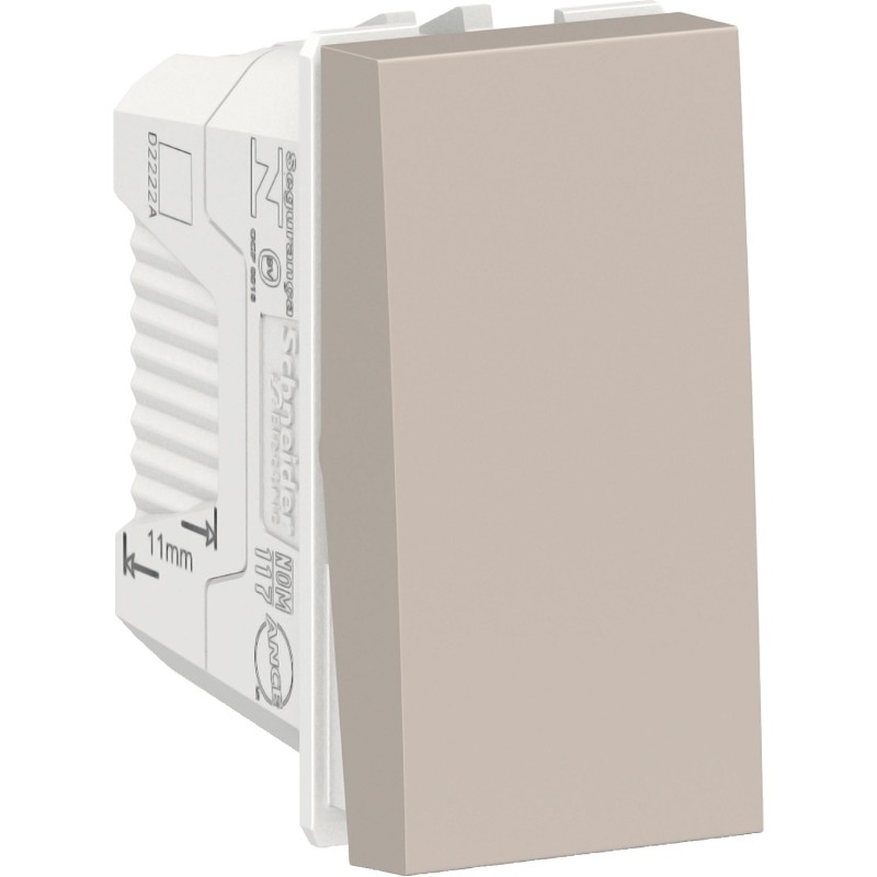 Pulsador 10A 250V Beige