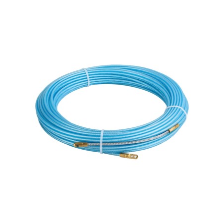 Cinta Pasacable 10 mts Azul C/Alma de Acero Ekoline